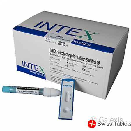 Intex Helicobacter Pylori Antigen im Stuhl 10 Stück buy online