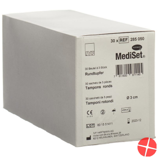 Mediset Rundtupfer 3cm 30x 3 Stück
