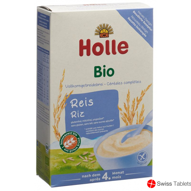 Holle Babybrei Reisflocken Bio 4m 250g buy online