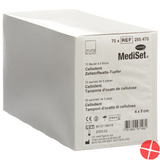 Mediset Cellodent Tupfer 4x5cm 70x 5 Stück
