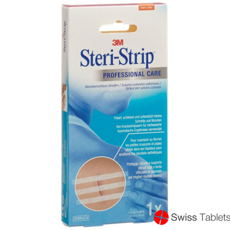 3M Steri Strip 6x100mm Weiss Verstärkt 10 Stück buy online
