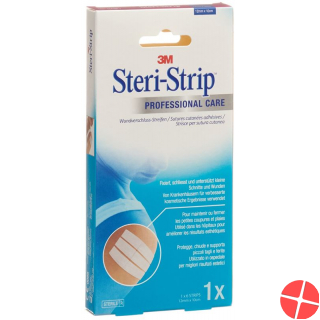 3M Steri Strip 12x100mm Weiss Verstärkt 6 Stück
