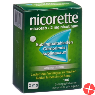 Nicorette 2mg 100 Sublingualtabletten