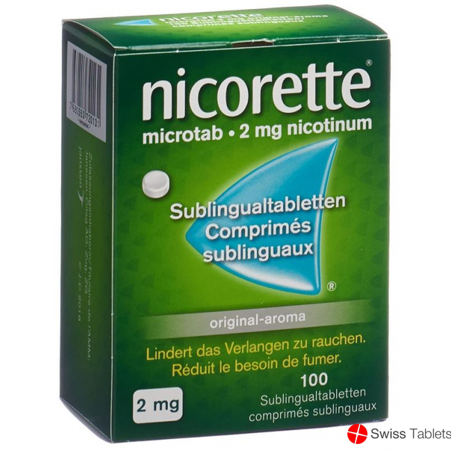 Nicorette 2mg 100 Sublingualtabletten buy online