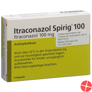 Itraconazol Spirig 4 Kapseln 100mg 4 Stück