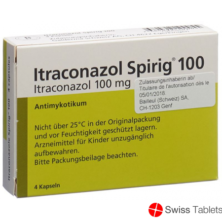 Itraconazol Spirig 4 Kapseln 100mg 4 Stück buy online Itraconazol Spirig 4 Kapseln 100mg 4 Stück buy online