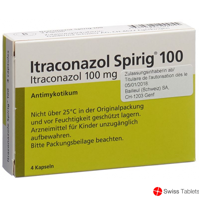 Itraconazol Spirig 4 Kapseln 100mg 4 Stück buy online Itraconazol Spirig 4 Kapseln 100mg 4 Stück buy online