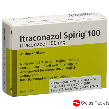 Itraconazol Spirig Kapseln 100mg 15 Stück buy online