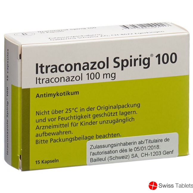 Itraconazol Spirig Kapseln 100mg 15 Stück buy online