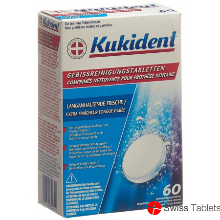 Kukident Reinigungs-Tabs Langanhaltende Frische 60 Stück buy online