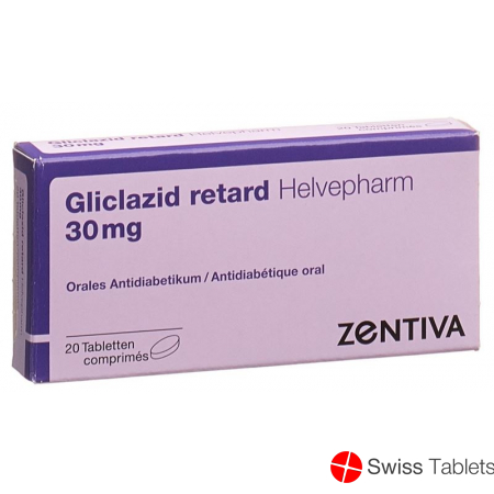 Gliclazid Retard Helvepharm Tabletten 30mg 20 Stück buy online