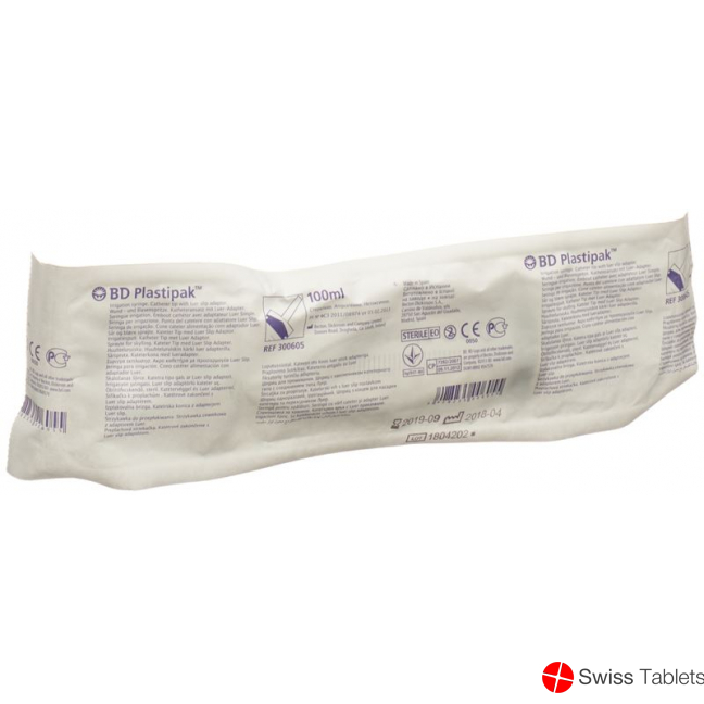 BD Plastipak Wund Blasenspritze 100ml 3-teilig buy online