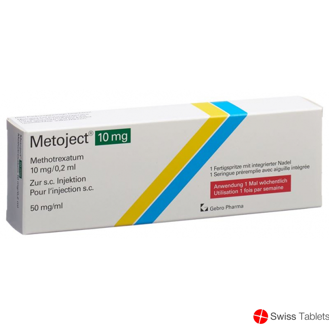 Metoject Injektionslösung 10mg/0.2ml Fertigspritze 0.2ml buy online