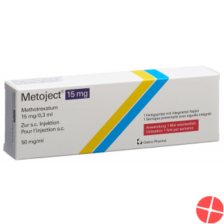 Metoject 50mg/ml 15mg/0.3ml Fertigspritze