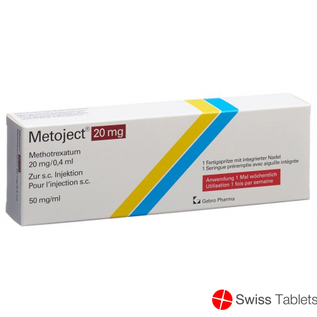 Metoject Injektionslösung 20mg/0.4ml Fertigspritze 0.4ml buy online