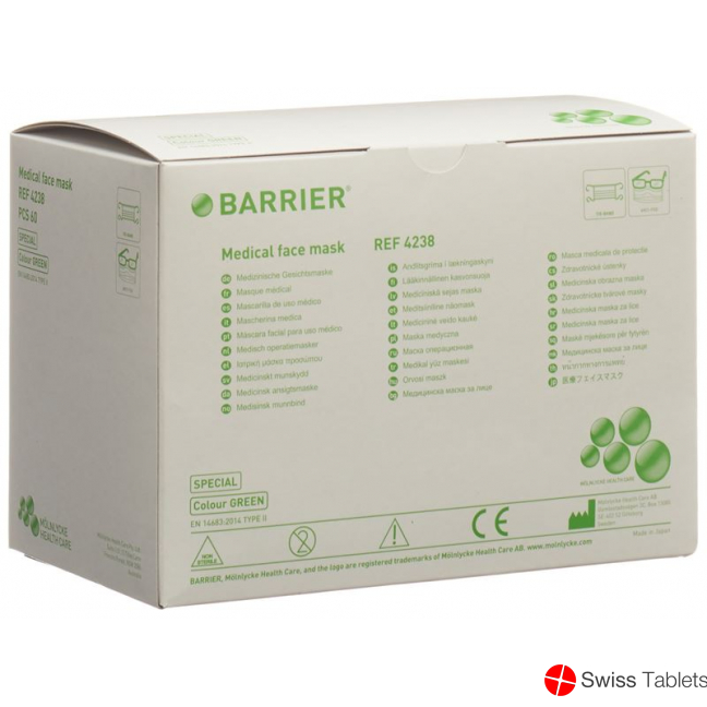 Barrier OP Masken Antifog Grün 60 Stück buy online