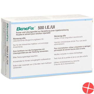 Benefix Trockensubstanz 500 Ie C Solv Durchstechflasche 5ml Benefix Trockensubstanz 500 Ie C Solv Durchstechflasche 5ml