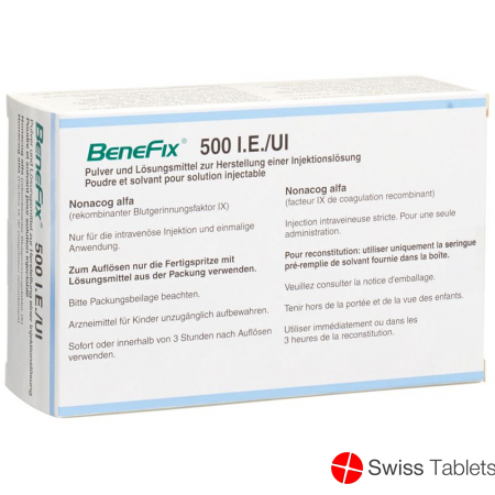 Benefix Trockensubstanz 500 Ie C Solv Durchstechflasche 5ml buy online