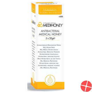 Medihoney Medical Honey Antibacteria 5 Tube 20g