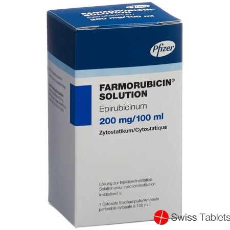 Farmorubicin Sol Injektionslösung 200mg Cytosafe 100ml buy online
