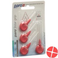 Paro 3Star-Grip 2 mm extra fine red cylinder 4 pieces