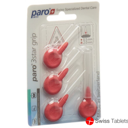 Paro 3Star-Grip 2mm Xxx-Fein Rot Zylin 4 Stück buy online