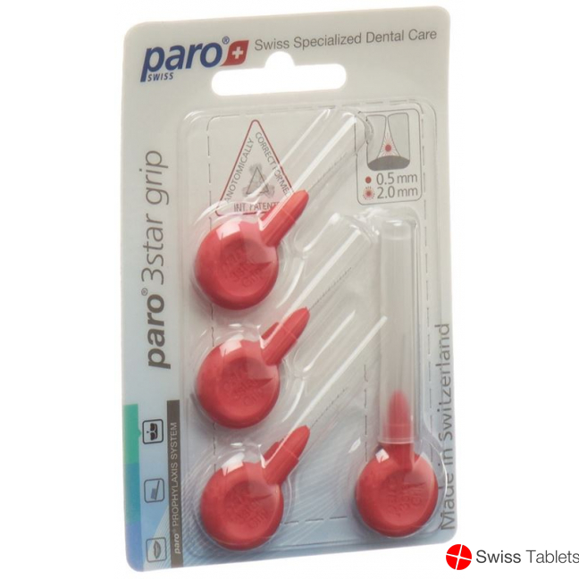 Paro 3Star-Grip 2mm Xxx-Fein Rot Zylin 4 Stück buy online