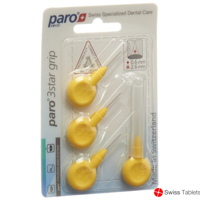 Paro 3star-Grip 2.6mm Gelb Zylin 4 Stück buy online