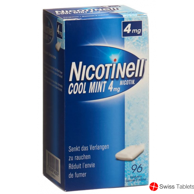 Nicotinell Cool Mint 4mg 96 Kaugummi buy online