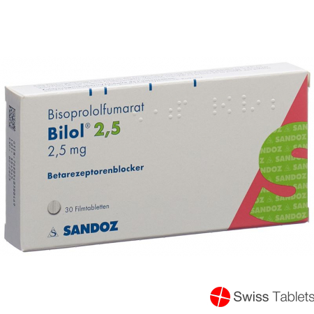 Bilol Filmtabletten 2.5mg 30 Stück buy online
