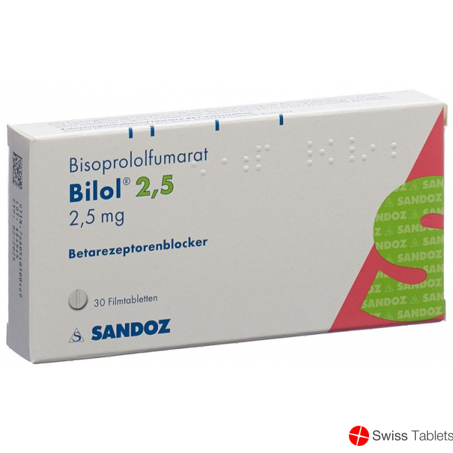 Bilol Filmtabletten 2.5mg 30 Stück buy online