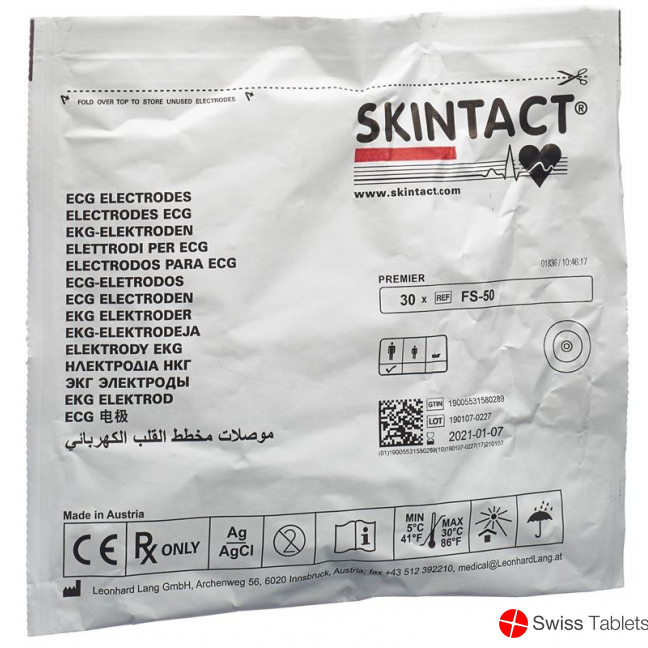 Skintact Ekg Elekt Pe-Schaum Erwachsene Rund Fs-50 30 Stück buy online