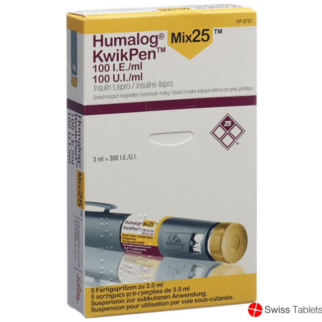 Humalog Mix 25 Kwikpen Injektionssuspension 5 Fertigspritzen 3ml buy online