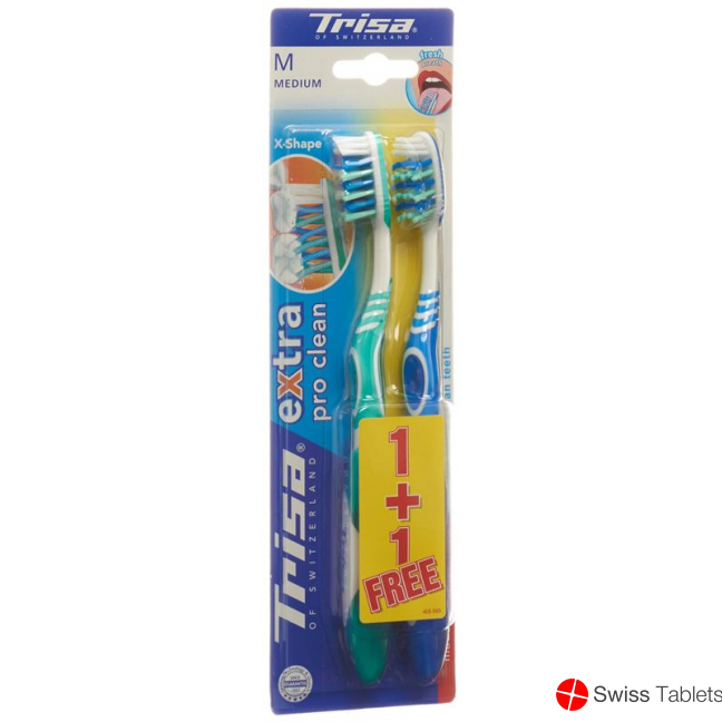 Trisa Toothbrush Extra Duo Medium buy online