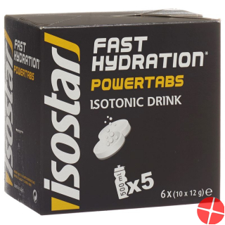 Isostar Power Tabs Brausetabletten Citron 6x 10 Stück