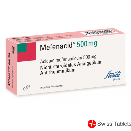 Mefenacid Filmtabletten 500mg Teilbar 10 Stück buy online