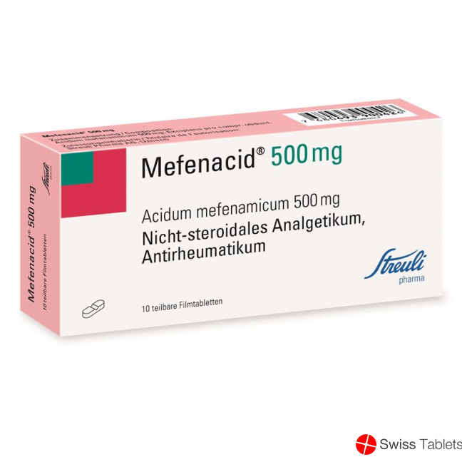 Mefenacid Filmtabletten 500mg Teilbar 10 Stück buy online