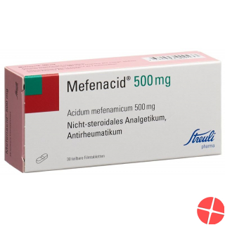 Mefenacid Filmtabletten 500mg Teilbar 30 Stück Mefenacid Filmtabletten 500mg Teilbar 30 Stück