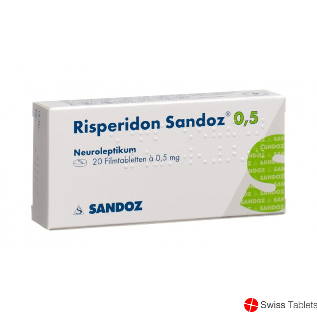 Risperidon Sandoz Filmtabletten 0.5mg 20 Stück buy online