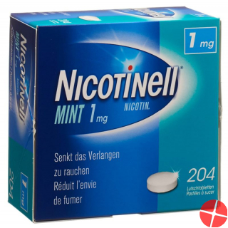 Nicotinell Lutschtabletten 1mg Mint 204 Stück