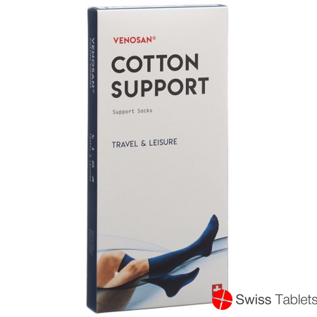 Venosan Cotton A-d Support Socks S Navy 1 Paar buy online