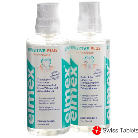 Elmex Sensitive Plus Zahnspülung Duo 2x 400ml buy online