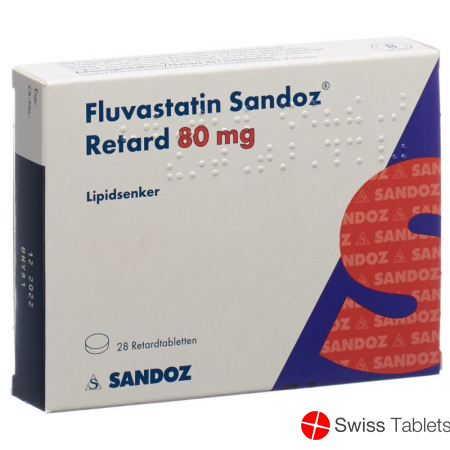 Fluvastatin Sandoz Retard Filmtabletten 80mg 28 Stück buy online