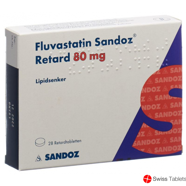 Fluvastatin Sandoz Retard Filmtabletten 80mg 28 Stück buy online