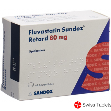 Fluvastatin Sandoz Retard Filmtabletten 80mg 98 Stück buy online
