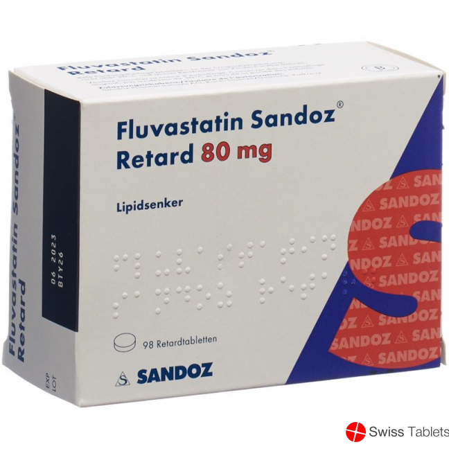 Fluvastatin Sandoz Retard Filmtabletten 80mg 98 Stück buy online