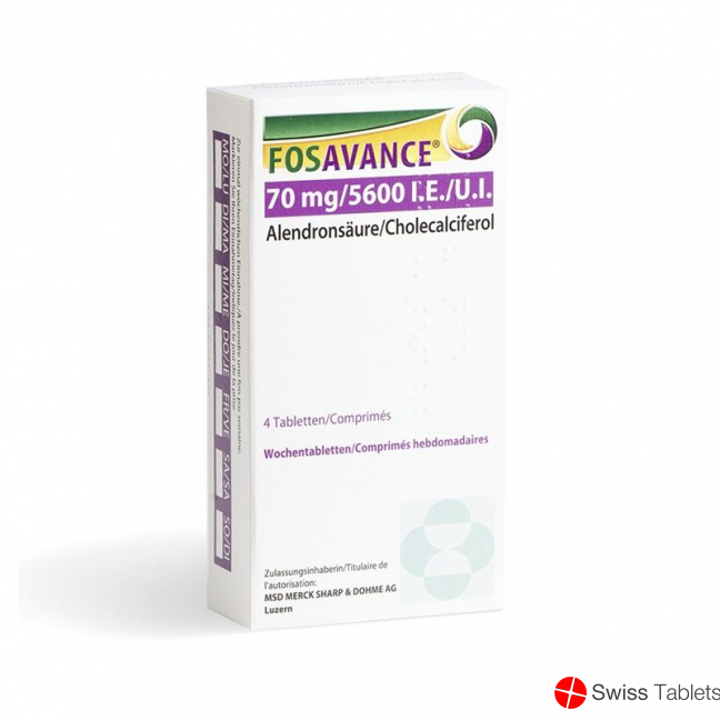 Fosavance Wochentabletten 70/5600 4 Stück buy online