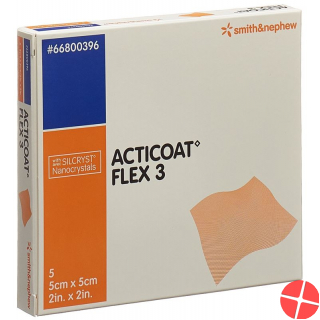 Acticoat Flex 3 Wundverband 5x5cm 5 Stück