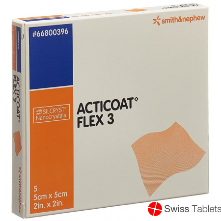 Acticoat Flex 3 Wundverband 5x5cm 5 Stück buy online