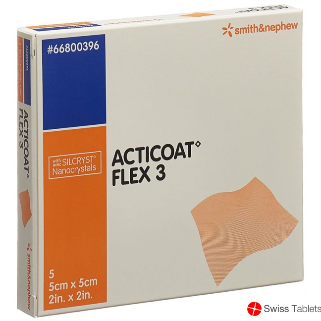 Acticoat Flex 3 Wundverband 5x5cm 5 Stück buy online